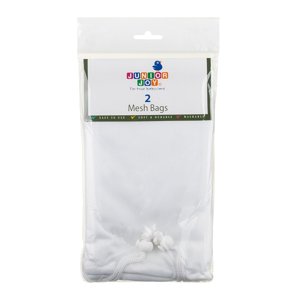 Junior Joy Mesh Bags (Pack of 2), White, Medium