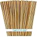 Gold Foil Paper Straws - Christmas Holiday Wedding Anniversary Party Supply - 7.75 Inches - Pack of 100 - Outside the Box Papers Brand