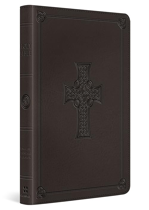 ESV Thinline Bible (TruTone, Charcoal, Celtic Cross Design)