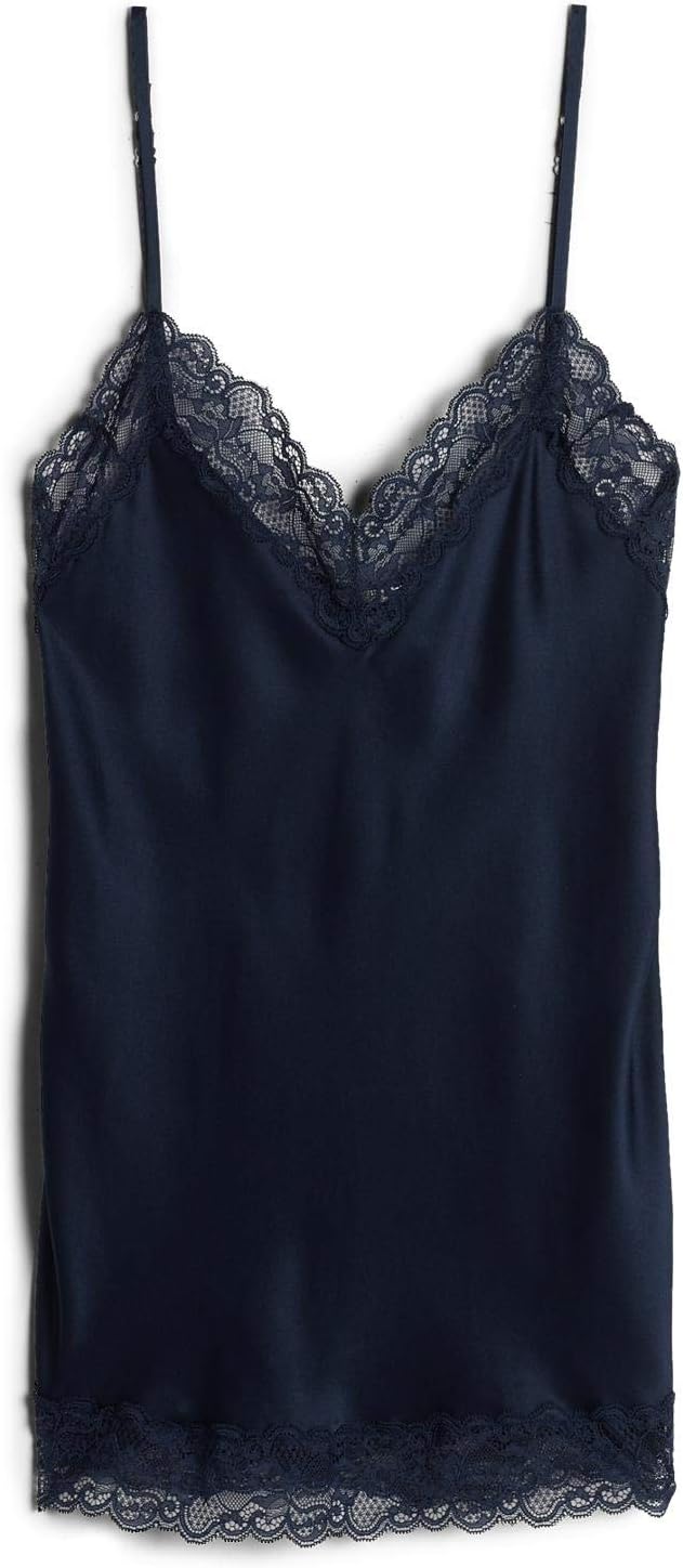 Womens Lace and Silk Top