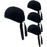 Cotton Do Rags Skull Beanie Doo Rag Chef Bandana Hat Welder Welding Sweat Skull Caps Dew Rags Helmet Liner for Men and Women