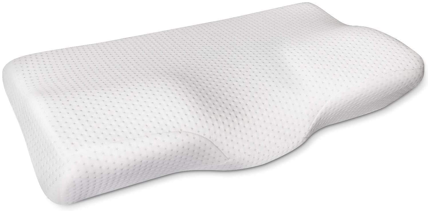 CR COMFORT & RELAX Sleep Memory Foam Contour Pillow for Neck Pain, Gel