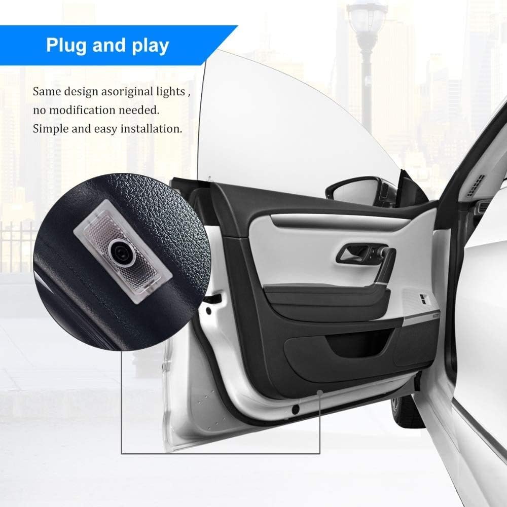 2 Pack CHANONE Car Door LED Logo for Dodge Projector Ghost Shadow