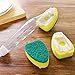 Kitchen Cleaning Brush Scrubber Washing Dish With Refill Liquid Soap Dispenser Dishwash handle And Clean sponge replacement core (1x cleaning brush)
