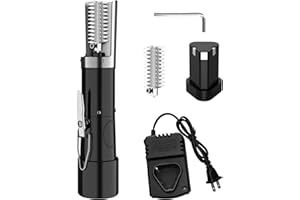 Cordless Electric Fish Scaler Tool, 700 Revolutions/Minute Rechargeable Fish Scale Scraper Cleaner 2 Cutter Heads Waterproof 