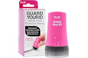 Guard Your ID Advanced Security Roller 2.0 Identity Theft Prevention Stamping Pink