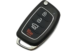 HORANDE Replacement Key Fob Case fit for Hyundai Sonata Santa Fe Flip Key Remote Control Key Fob Shell