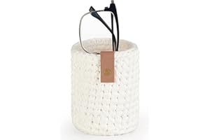 Dahey Eyeglasses Holder- Protective Glasses Holder Stand Case, Anti-scratch Eye Glass Storage Organizer for Desk, Table, Nigh