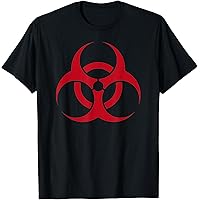 BIOHAZARD Tシャツ Biohazard Symbol Shirt Radioactive Danger Warning Toxic