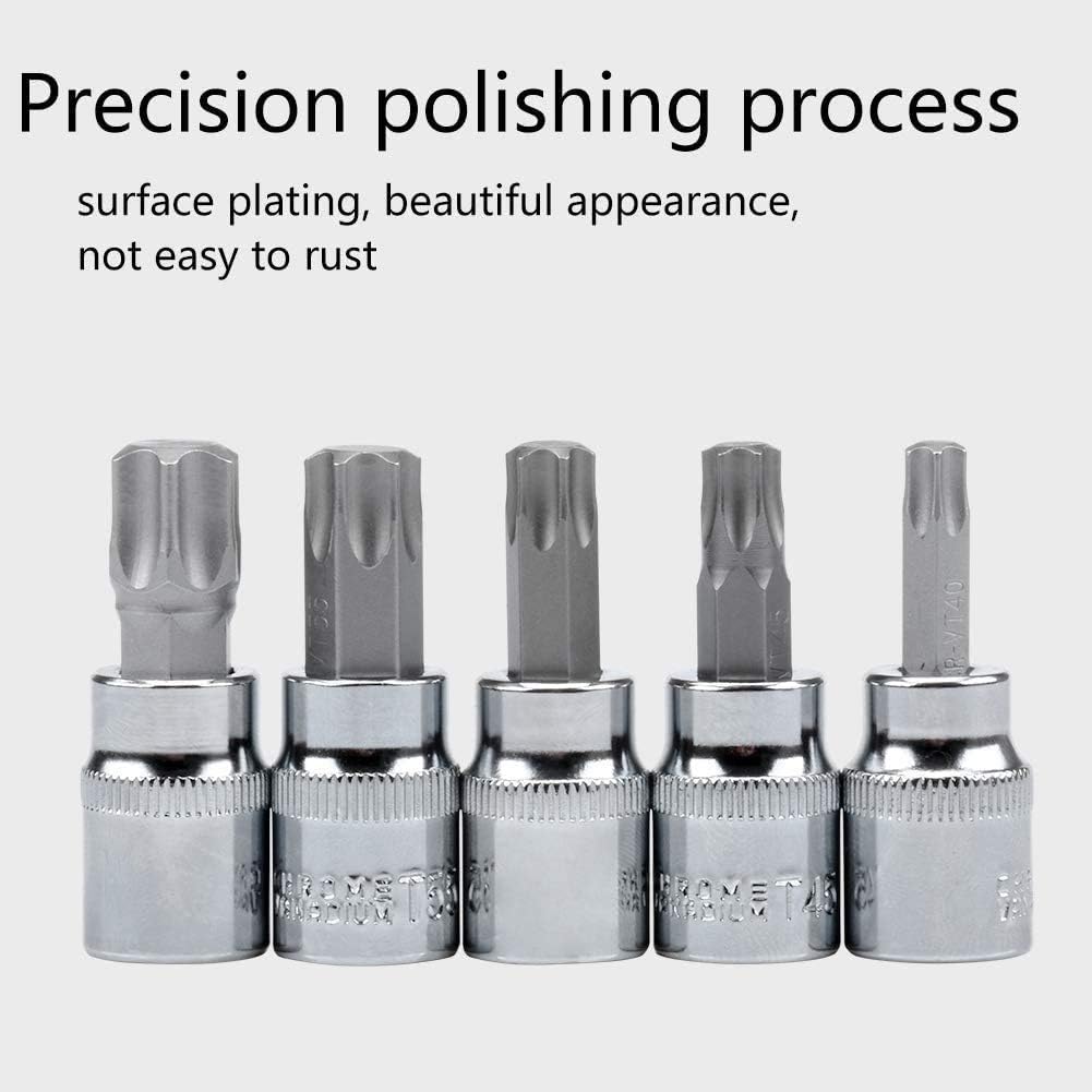 oumuik 13pcs Torx Sockets Star Socket Kit Hex Socket, Screwdriver Bit, Torx Bit - Image 5