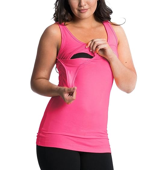 Bb Basic By Bun Maternity Long Maternity Nursing Tank Top At Amazon