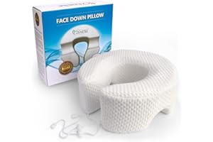 ZENESSE HEALTH Breathe Easy Face Down Pillow - Premium Adjustable Cradle Providing Superior Comfort. Best for Prone Face-Down Resting, as a Home Massage Headrest, or Contoured Post-Eye Surgery Support.