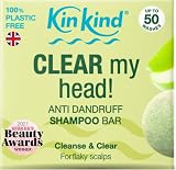 KinKind CLEAR My Head Anti Dandruff Shampoo Bar 50 washes UK made