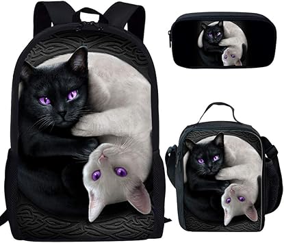 white cat backpack