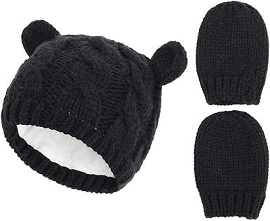 infant winter hat and mittens