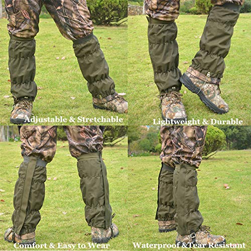 Snake Gaiters for Men Women Adjustable, Snake Proof Boot Gaiters for
