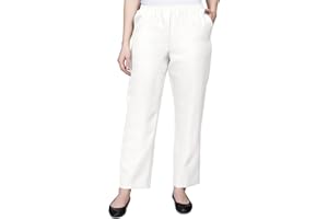 Alfred Dunner All Around Elastic Waist Polyester Short Petite Pants - Pull-On Style