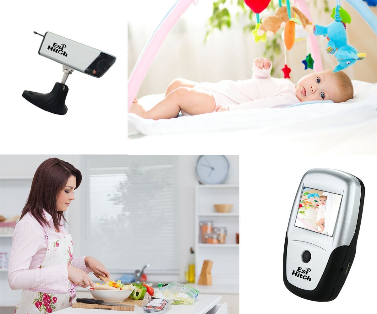 Reversing Camera Wireless Vehicle Backup Camera with Battery Water Proof IR Night Digital Interference Free for Caravan Trailer Hitch with 2.5\