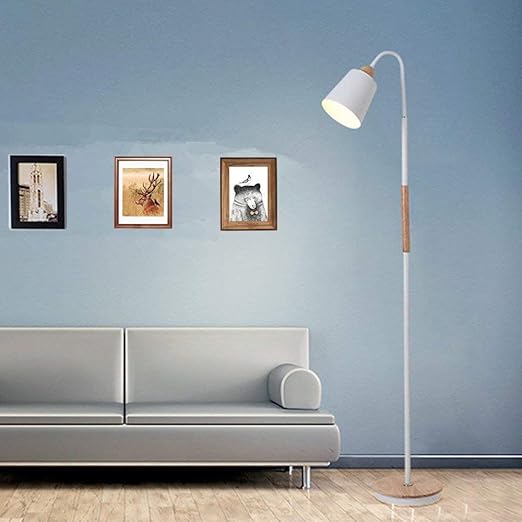 Floor Lamp Modern Led Standard Lamp Height 160cm 25cm Wooden Base