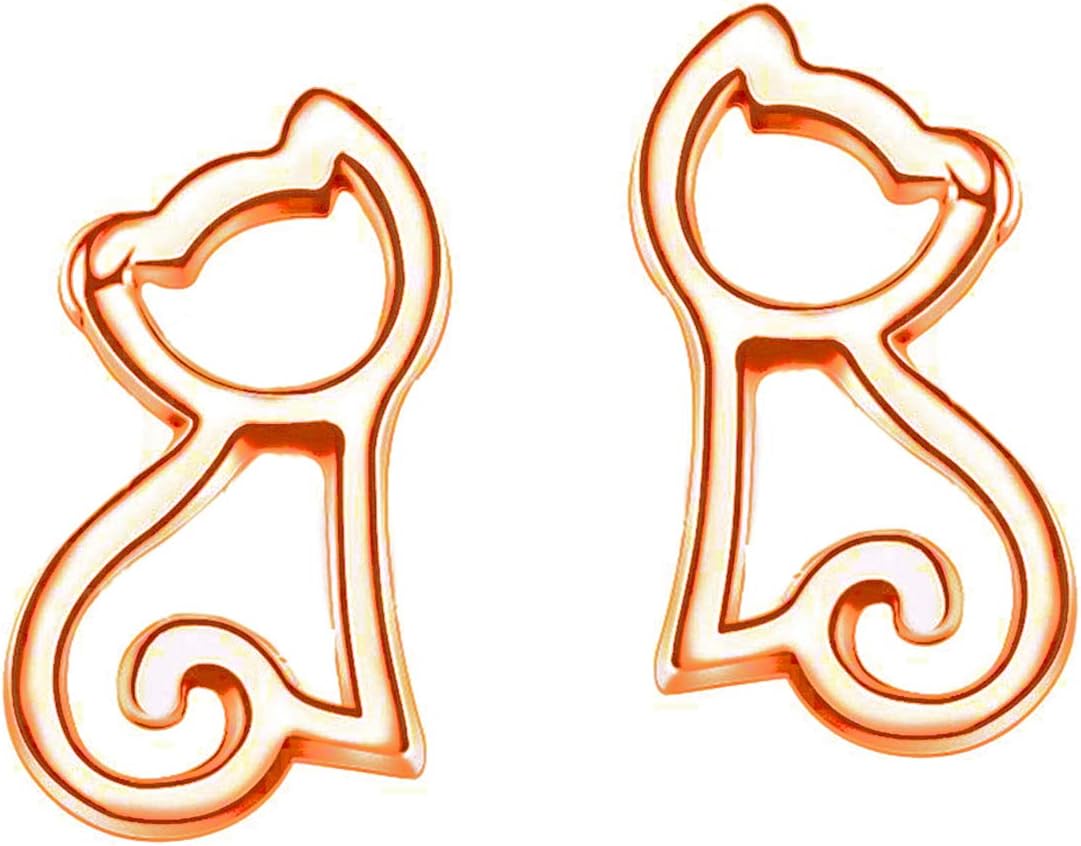 Bouet Viau Cute Cat Jewelry 925 Sterling Silver Christmas Gifts for Girls Earrings, Necklaces