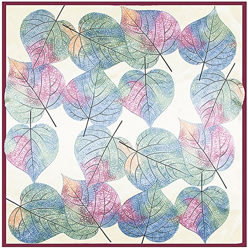 YOUR SMILE Polyester Scarf Women's Fashion Pattern Large Square Satin Headscarf 35''x35'' YOUR SMILE Polyester Scarf Women's Fashion Pattern Large Square Satin Headscarf 35''x35''
