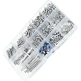 Rcarmumb Bearing Screw Kit - Boxed for 1/10 Slash, Stampede, Rustler, Hoss 2WD - Metal Steel Screw Kit Hardware Fasteners Hops Up