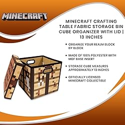 Minecraft Crafting Table 13-Inch Storage Bin Chest