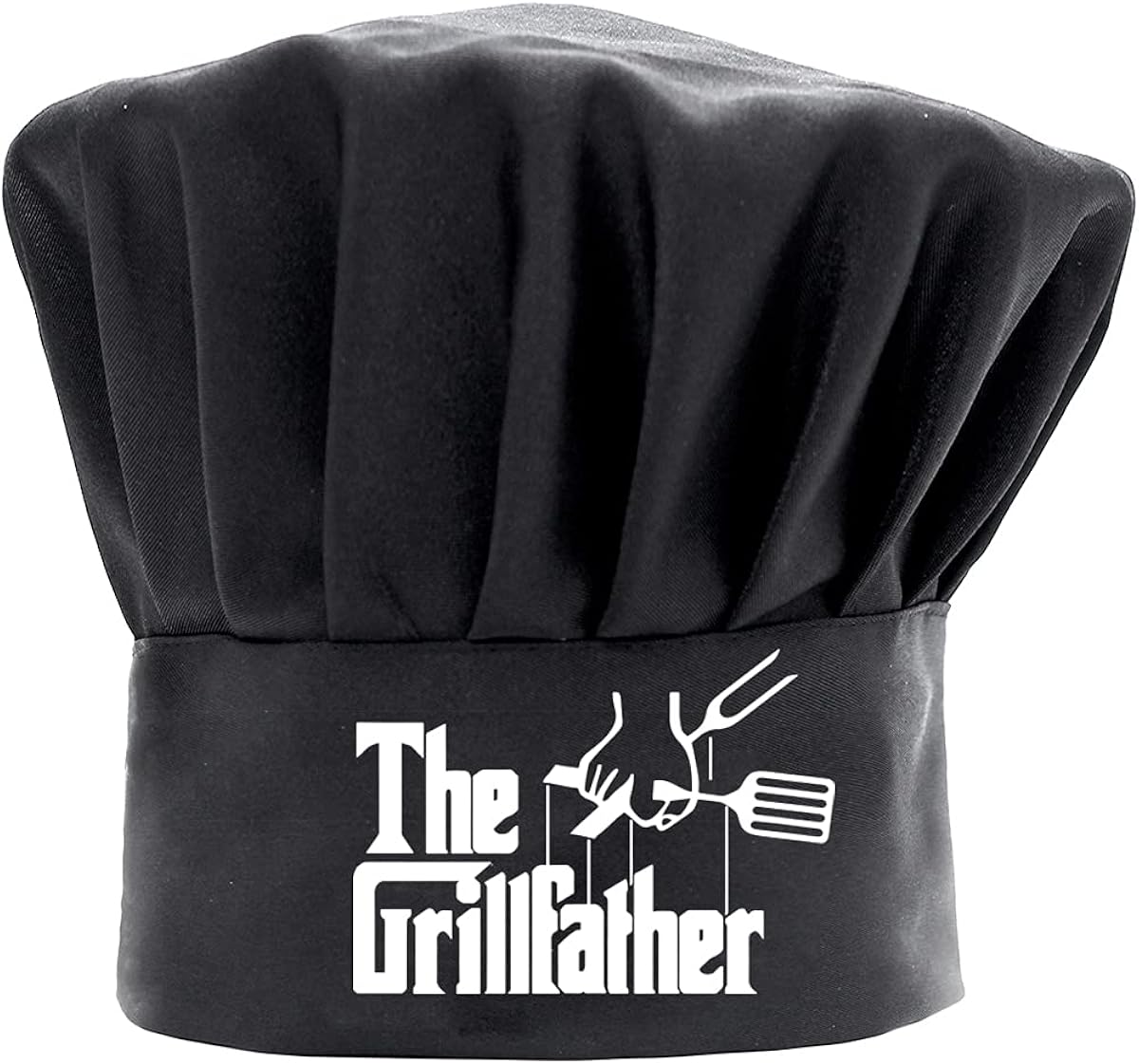 Chef Hats for Men Funny Black, The Grillfather BBQ Cooking Hat Adjustable Kitchen Chef Hat Gifts for Birthday Mother's Day Father's Day Christmas: Clothing