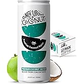 Once Upon a Coconut Premium Coconut Water - Low Calorie All-Natural Drink with Electrolytes - Non-GMO - Gluten-Free - 10.8 Fl Oz (Pack of 12)