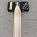 Pre Bonded 14inch Pre Bonded Human Hair Flat Tip Extensions Piano Color Ash Blonde #18 and Color 613 Blonde Highlight Color Real Human Hair Extensions 50 Strands Per Package