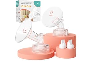 MILKFLOW 17mm Flange and Duckbill Valve for S1/S2/9+, Flange Inserts for Spectra Replacement Pump Parts (2-Pack) - Not Original Spectra Accessories