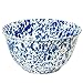 Crow Canyon Home Enamelware Salad Bowl, 5 quart, Blue/White Splatter
