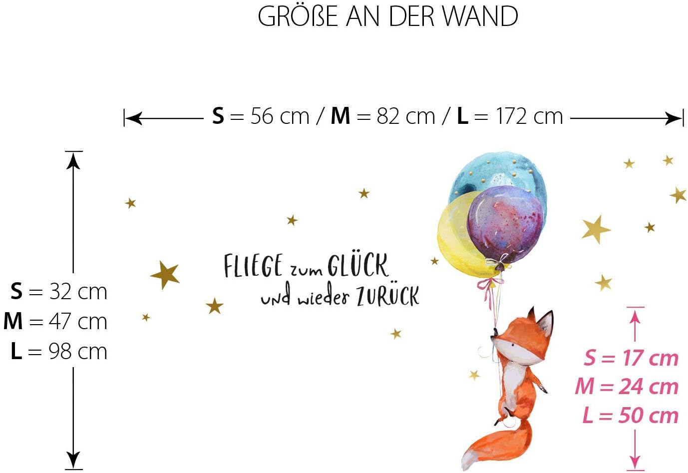 Little Deco DL245 - Adesivo Da Parete Per Cameretta Bambini, Motivo Luna E Nuvol - 7