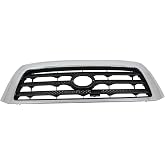Garage-Pro Grille Assembly Compatible with 2007-2009 Toyota Tundra Chrome Shell with Painted Black Insert