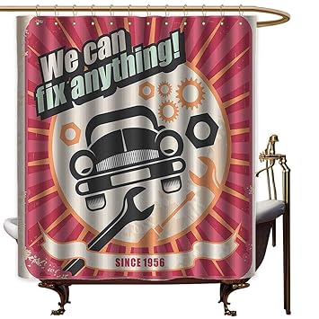 Amazon Com Shower Curtains With Blue And Green 1950s Decor