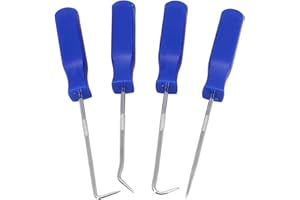 HanOaki 13.5cm Blue/Silver Straight Car Pick Hook Tools Car Repair Tools Kit Straight Pick Car Decoration Accessories Car Pic