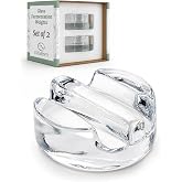 Elementi Fermentation Weight Set of 2 - Easy to Use Glass Fermenting Weights, Perfect Fit for Wide Mouth Mason Jars, Highly D