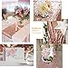 2 Pack 12 x 108 Inch Rose Gold Glitter Sequin Premium Table Runner, for Pool Party Birthday Banquet Baby Shower Decoration Home Celebration Activities