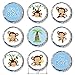 Boy Monkey Baby Shower Stickers for Hershey Kisses (Set of 324)