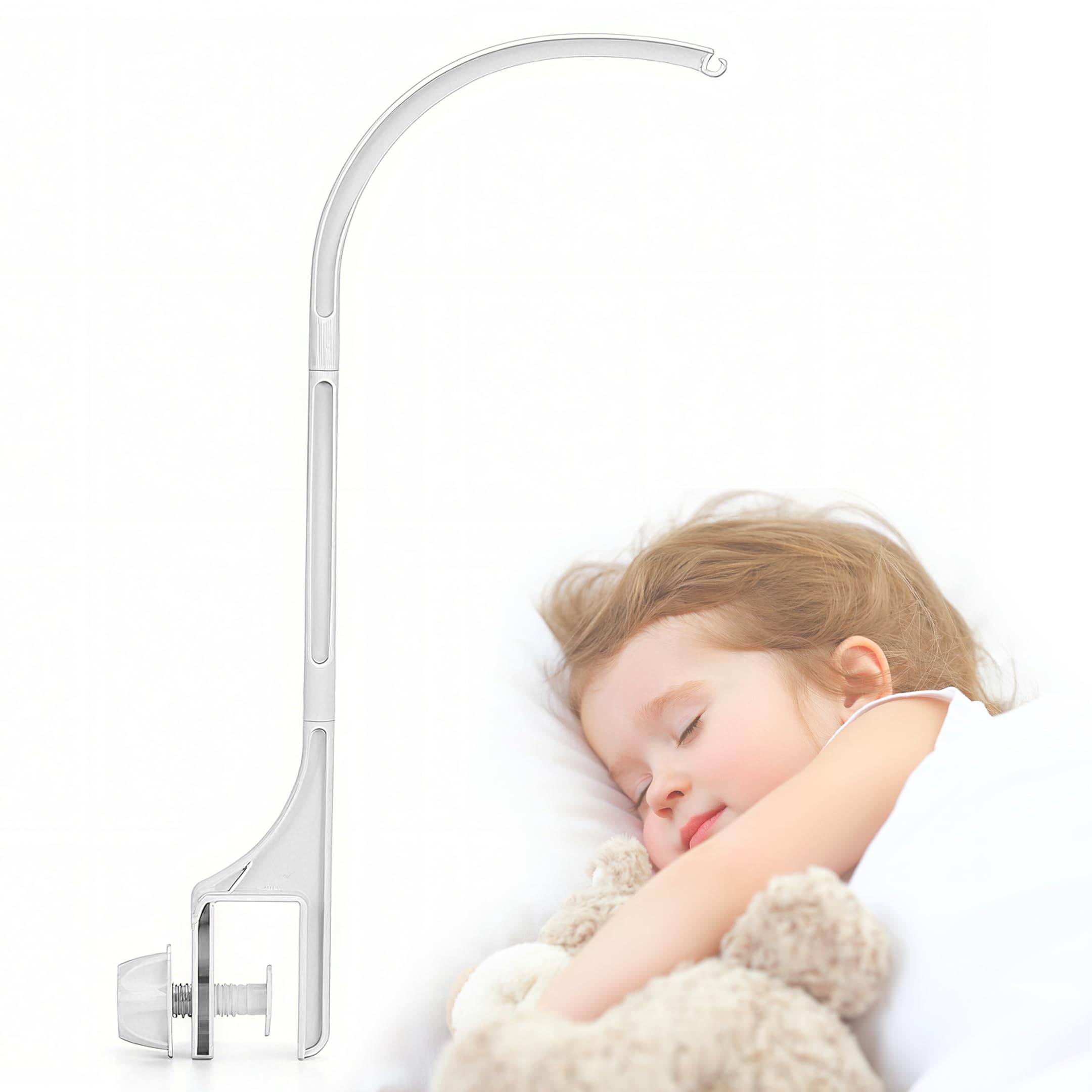 Photo 1 of 25 Inch Universal Mobile Arm for Crib-Baby Musical Crib Mobile Bed Bell Holder,DIY Toy Decoration Bracket (Without Music Box)