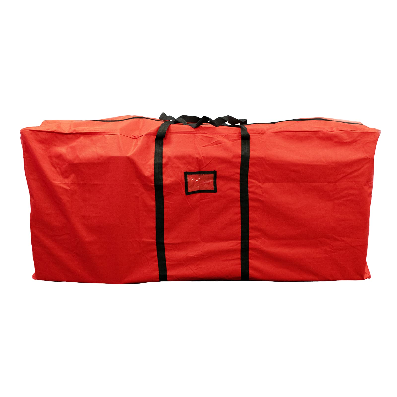 TRIXES 9FT Christmas Tree Storage Bag - Large Red Waterproof Bag for Artificial Jumbo Xmas Tree – Useful for Storing Extra Decorations, Lights, Wrapping Paper, Baubles, a Garland and More