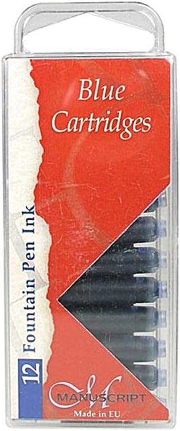 12 Ink Cartridges Blue for Pens