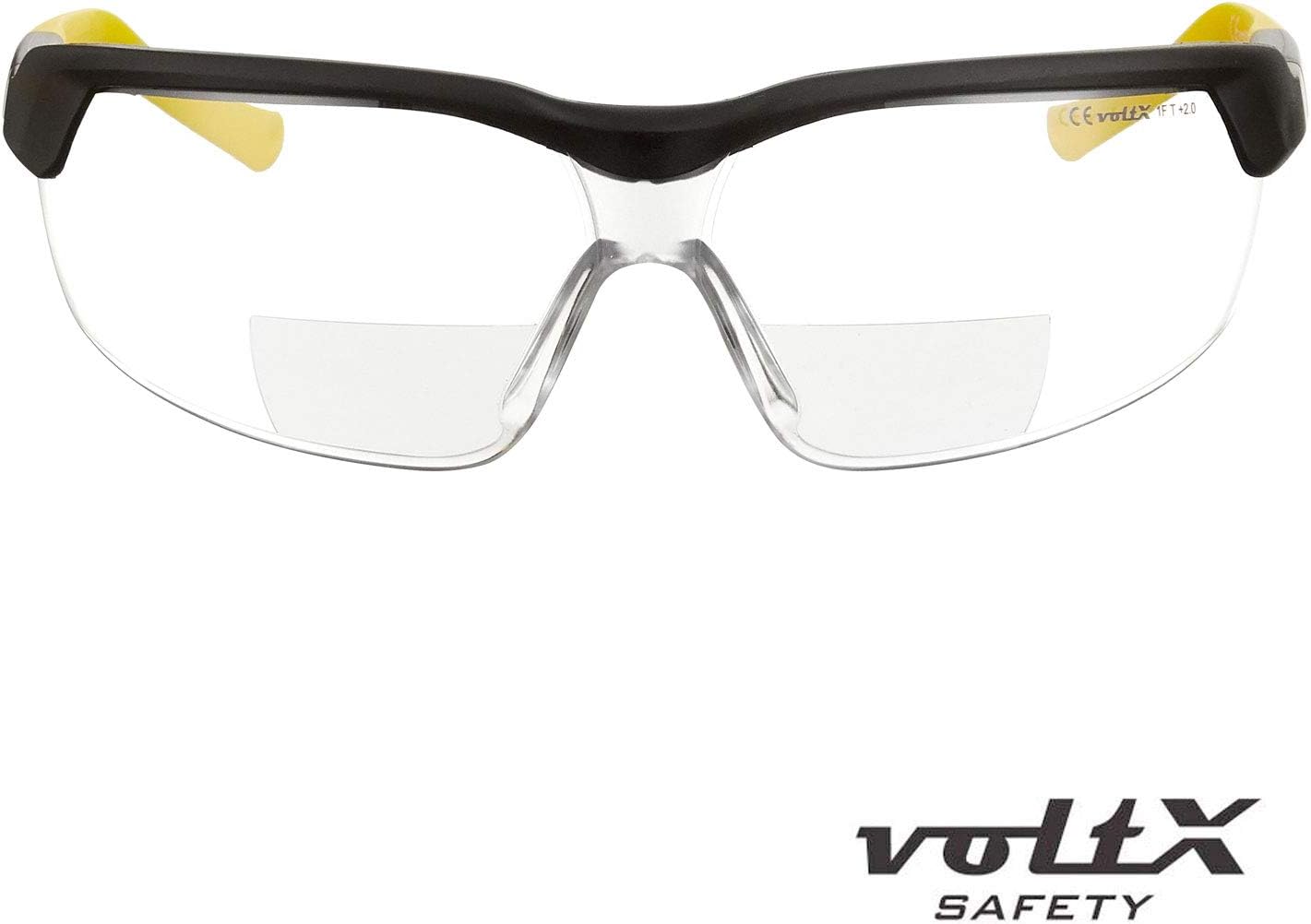 voltX GT ADJUSTABLE Bifocal Reading Safety Glasses (Clear Lens +1.5), UKCA & CE EN166FT Certified, Anti fog coated - Image 5