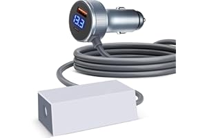 QCHMM Starlink Mini Car Adapter, 12V-36V Step Up Converter DC Power Cable with Cigarette Lighter Adapter,12-36V Input, 36V/1.67A Output, Starlink Mini Accessories for Car, RV, Truck, Boat