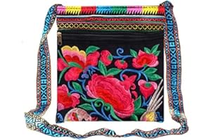 PHEVOS Hobo Crossbody Bag for women, Vintage Ethnic Tribal Embroidered Boho Hippie Tote Handbags Shoulder Purse