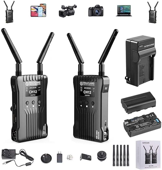 Hollyland Mars 400S Sistema de transmisión de vídeo HDMI SDI, iOS y