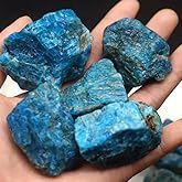 Zenkeeper 1Lb Apatite Crystal Stone Natural Raw Stones & Fountain Rocks for Tumbling, Cabbing, Polishing, Wire Wrapping, Wicca & Reiki Crystal Healing