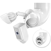 SURVADV&reg; Eave Mount for Ring, Blink, Wyze &amp; Roku Floodlight Cameras, White | Fits Ring Floodlight Cam Wired Pro/Plus/2nd Gen, Blink Wired, Wyze V2/Pro and Roku Floodlight Cam; 90&deg; Soffit Adapter Bracket