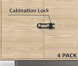 4 Pack Child Proof Sliding Cabinet Door Code Locks