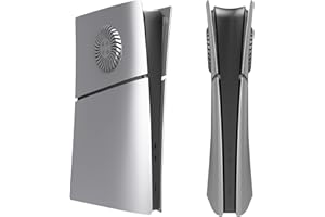 Hzxkqmil Cover Plates for PS5 Slim Console Digital Edition, Faceplate Shell with Cooling Vents Replacement Side Face Plates H